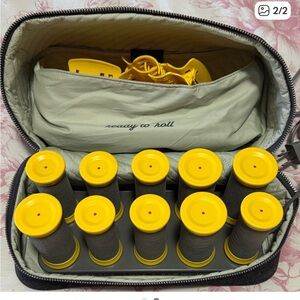 Drybar Black and Yellow Hair Roller Set
